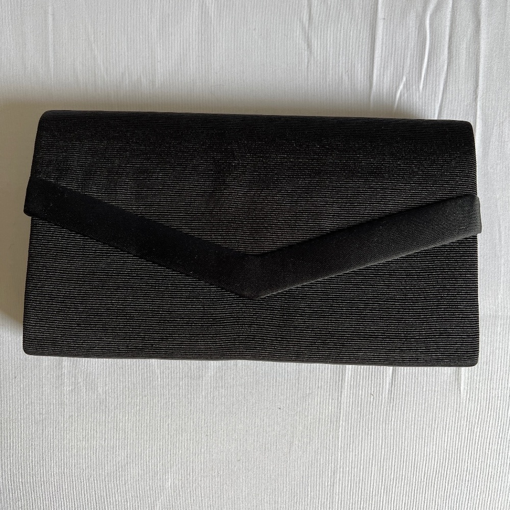 Lord & Taylor Black Evening Clutch w/ Strap